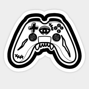 Halloween gamer monster Mr. Controller for geek Sticker